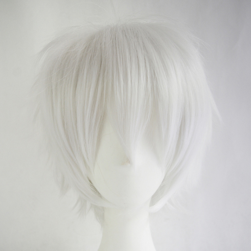 Death Note L Lawliet Al Rolette cos สีดํา Anti-upturned อะนิเมะผมสั้นการ์ตูน Reality แสดงวิกผมสังเคราะห์สําหรับผู้หญิงเต็มหัวผมจริง ราคา ถูกที่สุด ดีลบีเคเค แกลเลอรีภาพที่ 2