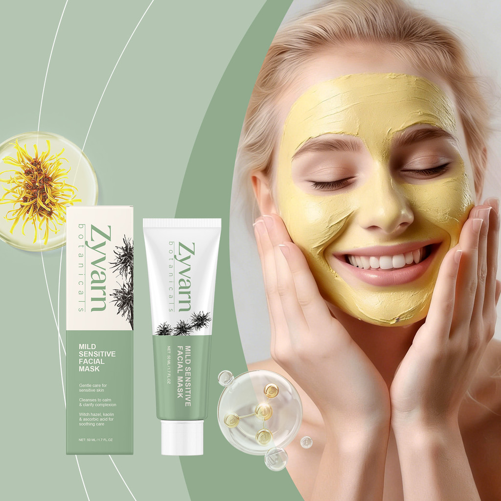 มาส์กหน้าดินเหนียวให้ความชุ่มชื้นขั้นสูงพร้อม Kaolin & Glycerin เพื่อทําความสะอาดล้ําลึก มอยส์เจอร์ 