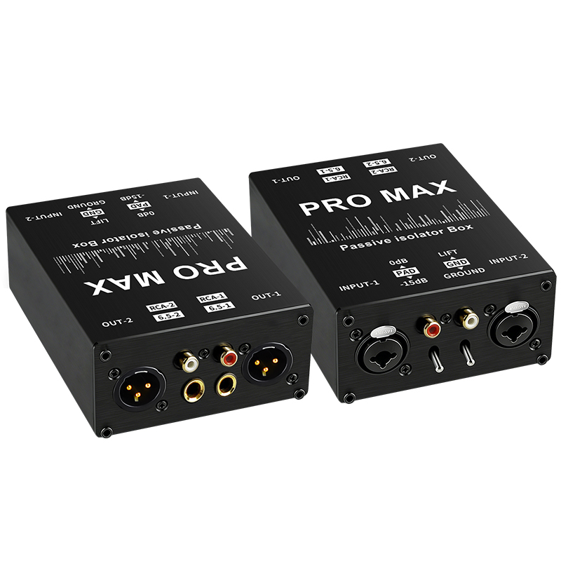 TITAK ตัวแยกเสียง RCA 2 ทาง, XLR 6.5 Lotus, เครื่องกําจัดเสียงรบกวน, สําหรับมิกเซอร์, ถ่ายทอดสด, ตัวกรองกราวด์