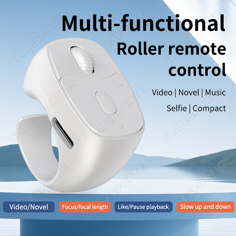 Anker Ring Control, Bluetooth 5.3 Fingertip Page Turner, Summer Travel Wireless Selfie Shutter Remote สําหรับ iPhone