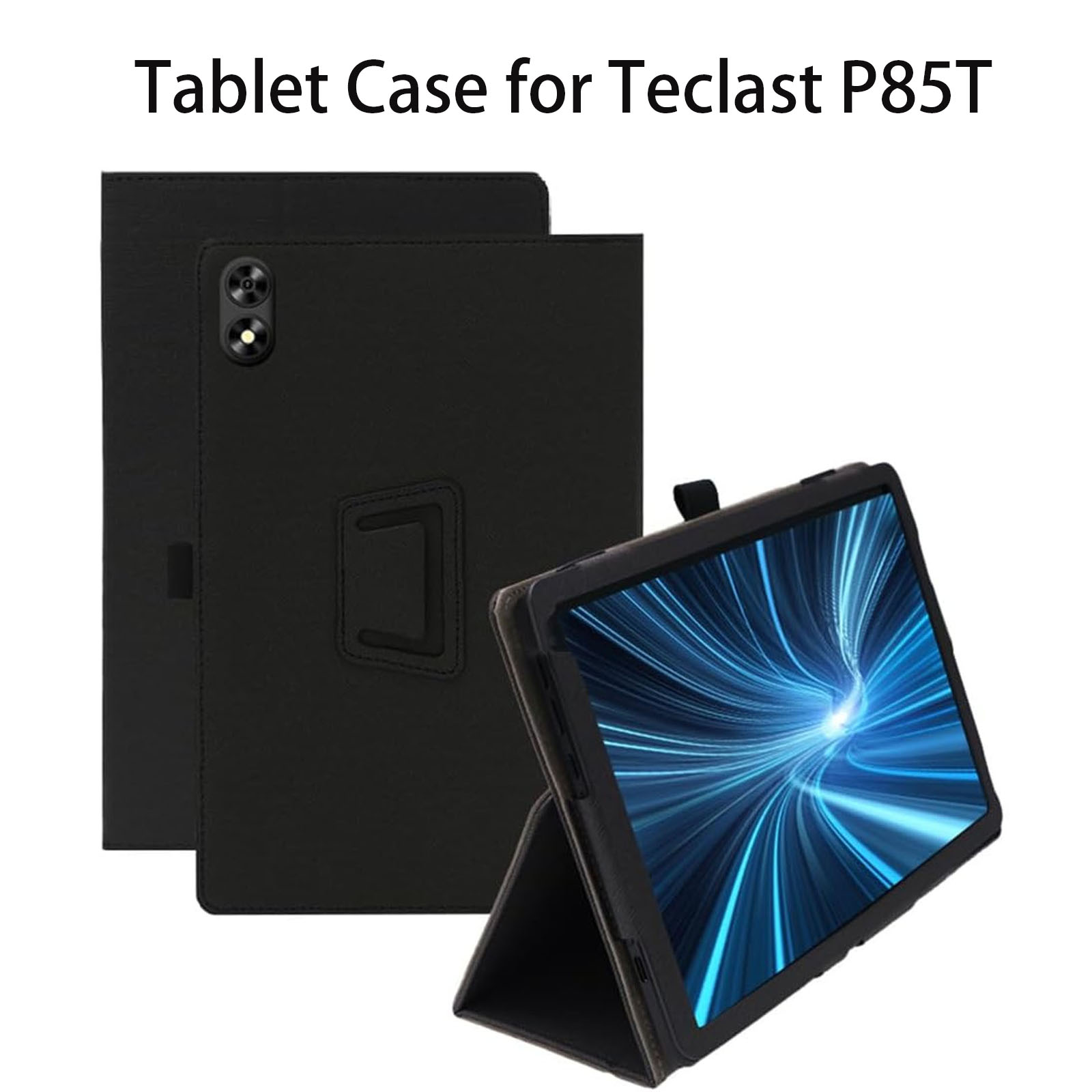 เคสแท็บเล็ตสําหรับ Teclast P85T ฝาครอบกันกระแทกพร้อมฟังก์ชันขาตั้ง (วัสดุหนัง PU)
