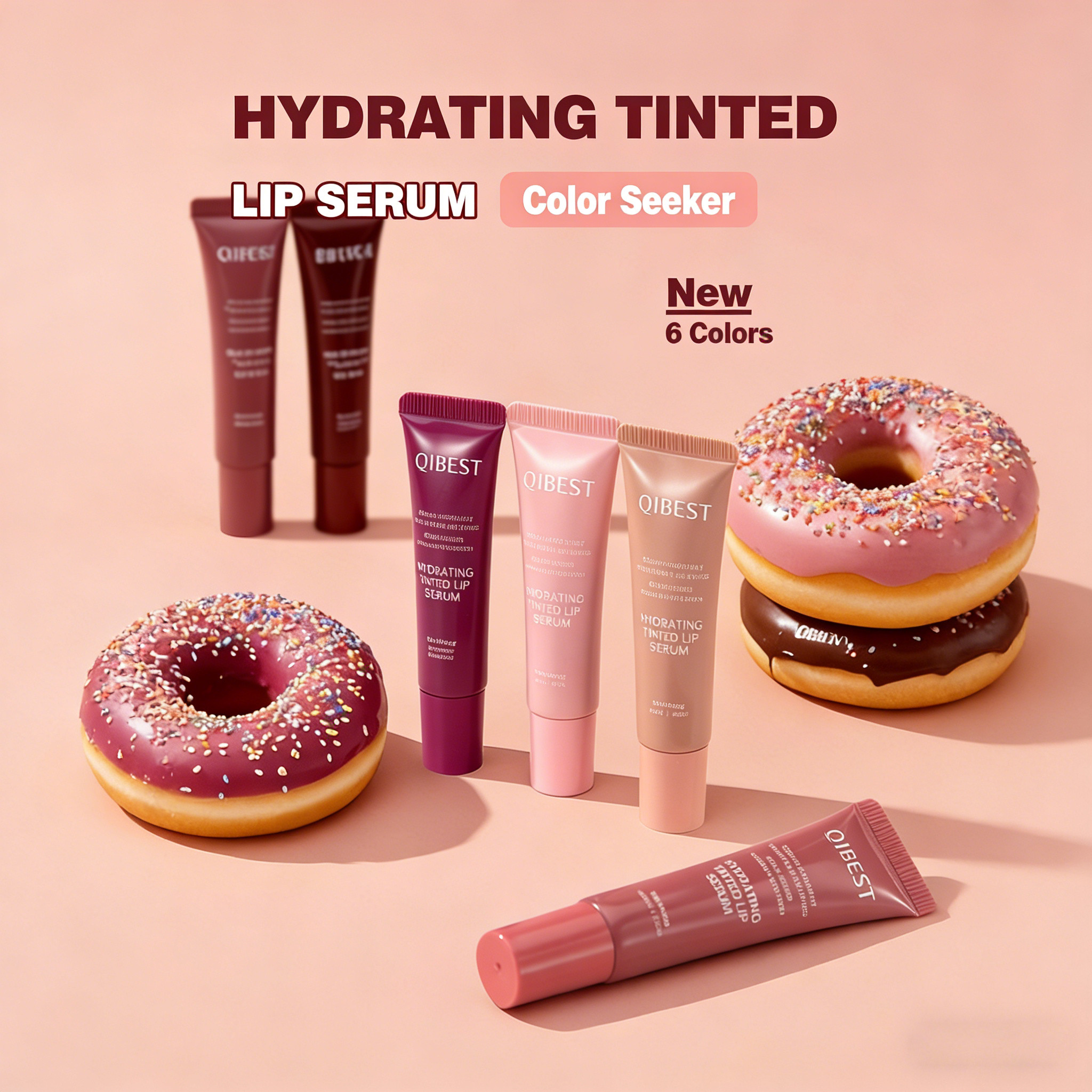 QIBEST Multi-use Lip Serum, Brightening Moisturizing, Nourishing Daily Lip Care
