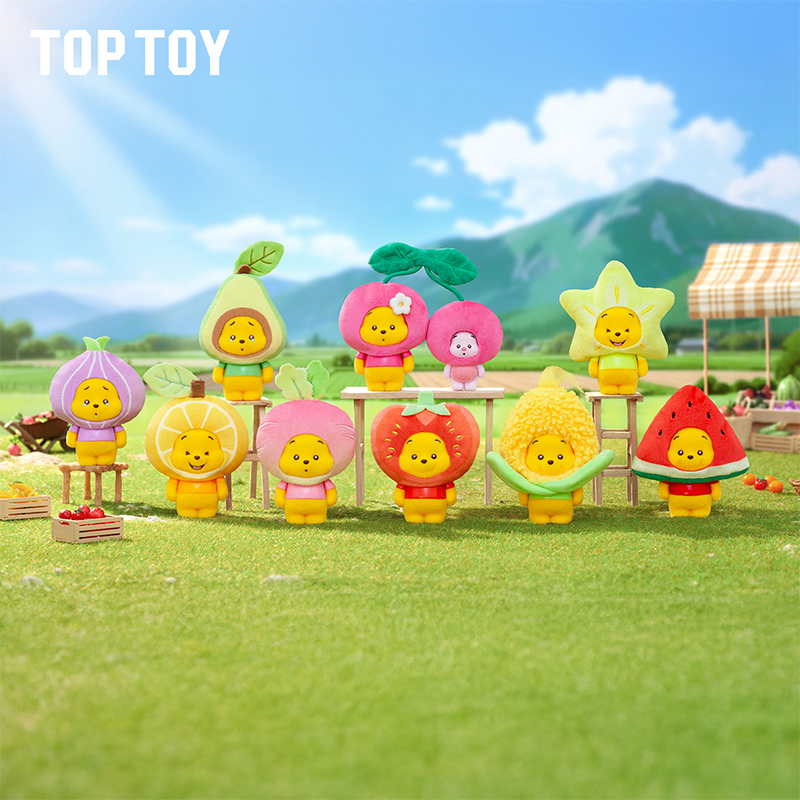 TOP TOY ดิสนีย์ วินนี่เดอะพูห์ ชุดฟิกเกอร์ซีรีส์ Little Orchard แบบสุ่มในกล่องลึกลับ