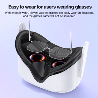 อินเทอร์เฟซใบหน้า Face Cover Pad Cushion สําหรับ Oculus Quest 2 Meta VR อุปกรณ์เสริม