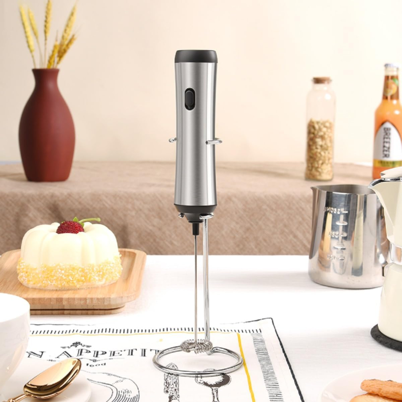 เครื่องตีฟองนมไฟฟ้า USB ชาร์จมือถือกาแฟ Frother สําหรับ Cappuccino ช็อกโกแลตร้อน ราคา ถูกที่สุด ดีลบีเคเค แกลเลอรีภาพที่ 4