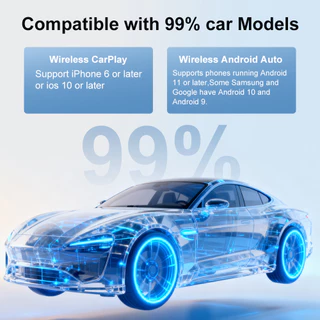 อะแดปเตอร์ CarPlay ไร้สายใหม่การเชื่อมต่ออัตโนมัติอย่างรวดเร็ว Universal Premium Mini Box Plug And Play