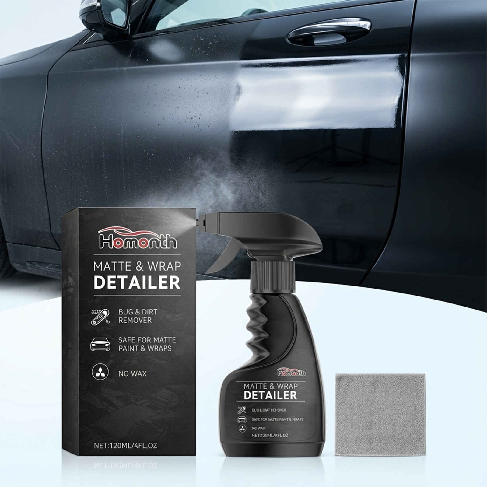 Homonth Matte & Wrap Detailer Spray น้ํายาทําความสะอาดสีดูแลพื้นผิวรถจักรยานยนต์