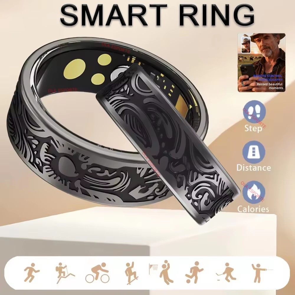 ใหม่วินเทจสมาร์ทแหวนผู้ชายผู้หญิง,อัตราการเต้นหัวใจออกซิเจนในเลือด,เครื่องวัดความดันโลหิต,กีฬากันน้ําสําหรับ หุ่นยนต์ ไอโอเอส ราคา ถูกที่สุด ดีลบีเคเค