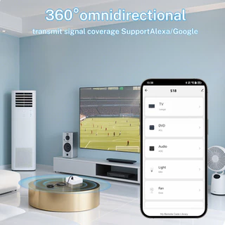 Tuya สมาร์ท WiFi Universal IR รีโมทคอนโทรลสําหรับทีวีเครื่องปรับอากาศ Alexa Google Home Yandex