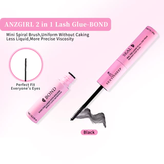 Lash Cluster กาว 1-3 ชิ้น 10 มล. Bond และ Seal, 2-In-1 กันน้ําขนตากาวสําหรับ Strong Hold ใช้ในบ้าน