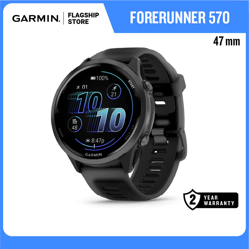 Garmin Forerunner 570 - 47MM นาฬิกาสมาร์ทวอทช์ รับประกันศูนย์ไทย 2 ปี