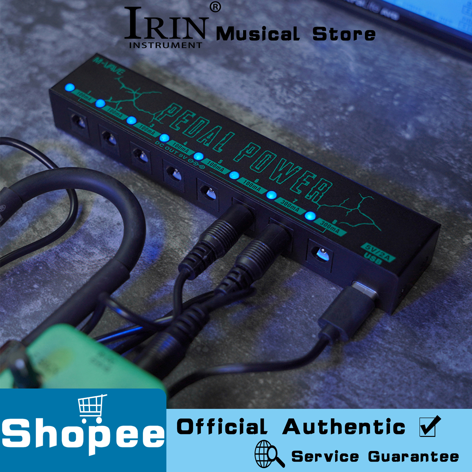 M-VAVE PEDAL POWER เครื่องจ่ายไฟกีต้าร์ไฟฟ้าแบบแยก 10 ช่อง สําหรับกีต้าร์เอฟเฟกต์ 9V อุปกรณ์และชิ้นส
