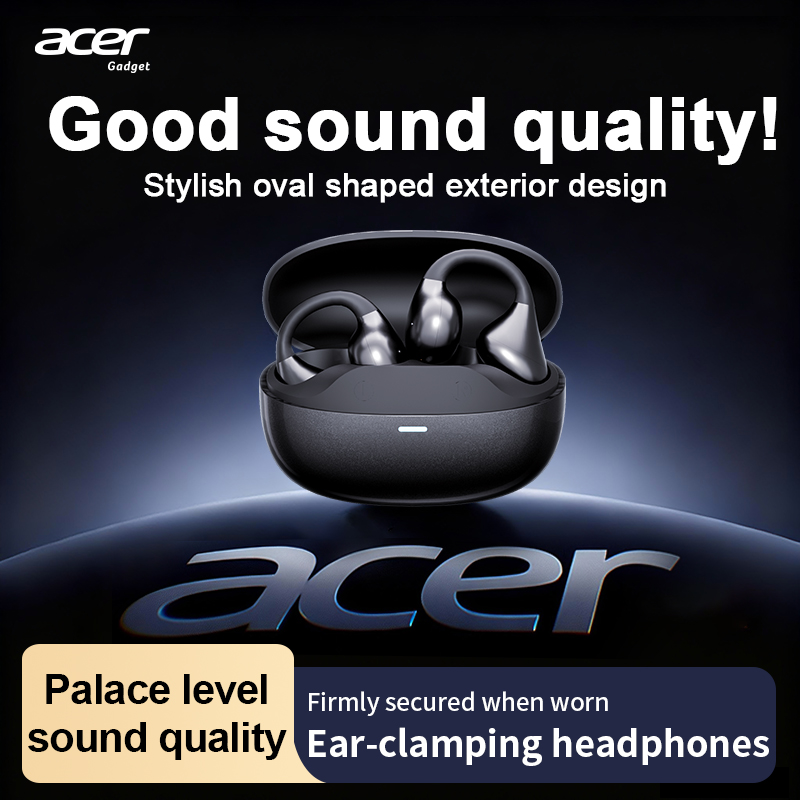 หูฟังไร้สายแบบหนีบหูแบบเปิดหู Acer OHR629 กันน้ํา คุณภาพเสียง HiFi บลูทูธ 5.4 เชื่อมต่อหลายอุปกรณ์ ห