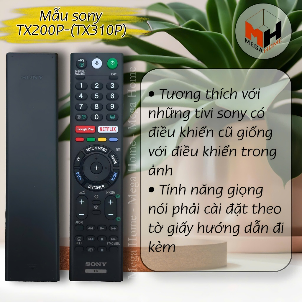 รีโมทควบคุมด้วยเสียงอัจฉริยะ 4K สําหรับ Sony รุ่น RMF-TX310P รองรับ KD65X9000F