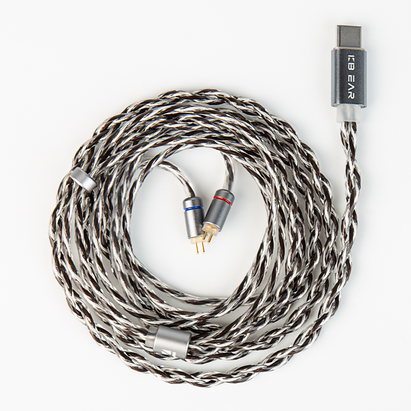 KBEAR CX01 USB-C IEM สาย OFC เปลี่ยนสายหูฟังสําหรับ KZ ZST ZSN PRO X