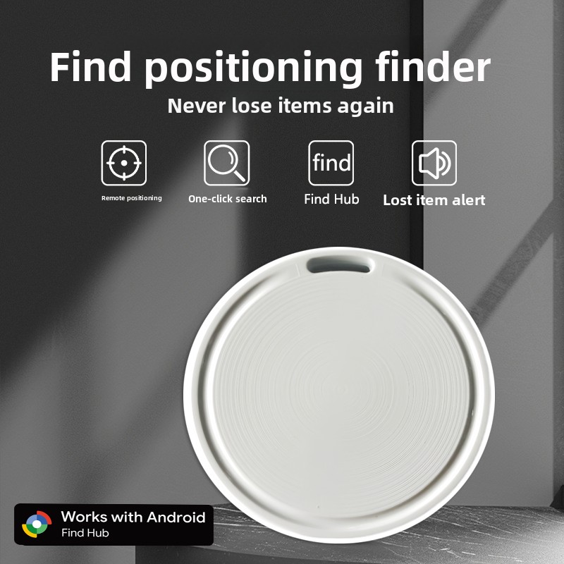 Android AirTag Google GPS Item Locator Tracker - สีขาว