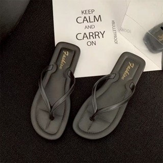 รองเท้าแตะผู้หญิงแบบหูหนีบ สไตล์แฟชั่นเกาหลี เหมาะสำหรับใส่ล…