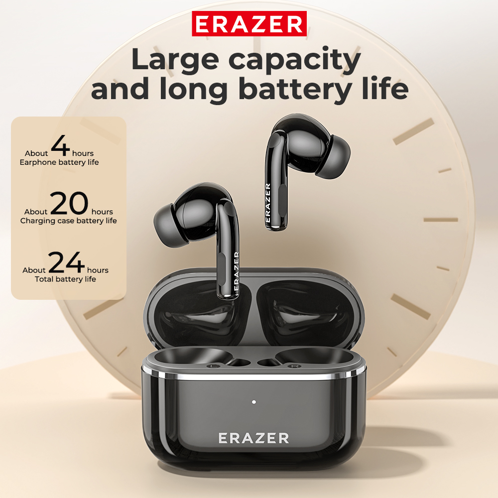 หูฟังเอียร์โฟน Erazer XT89Pro TWS | บลูทูธ 5.4 แปลภาษาด้วย AI 75 ภาษา โทรแบบ HiFi HD ลดเสียงรบกวน กั