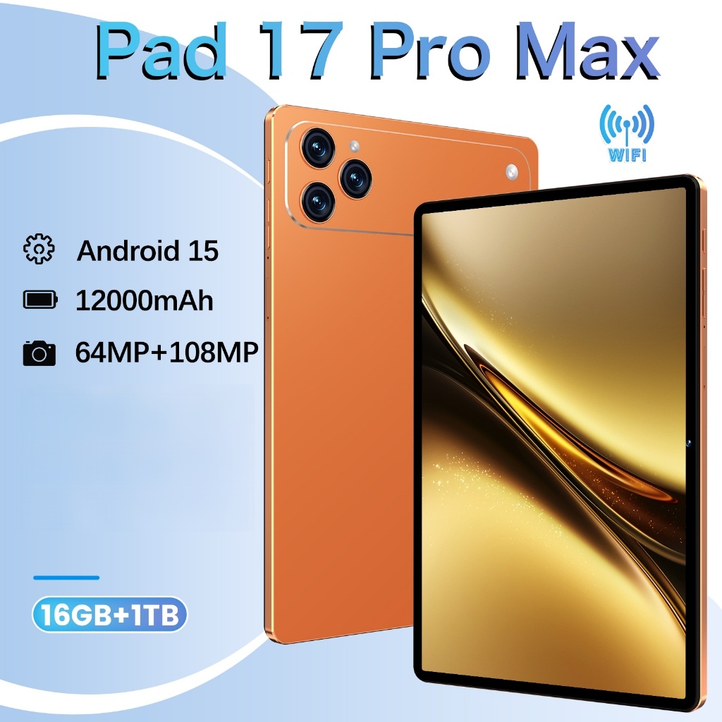 แท็บเล็ต Android Pad 17 Pro Max 16GB 1TB แท็บเล็ตการเขียนสําหรับเด็ก