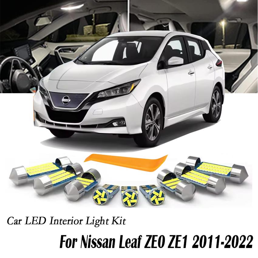ชุดหลอดไฟโดมภายในรถยนต์สําหรับ Nissan Leaf ZE0 ZE1 ปี 2011-2022