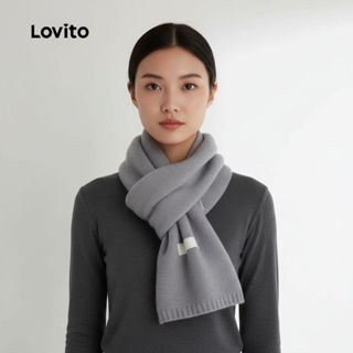 Lovito ผ้าพันคอแฟชั่นสําหรับวันสบาย LFA108318