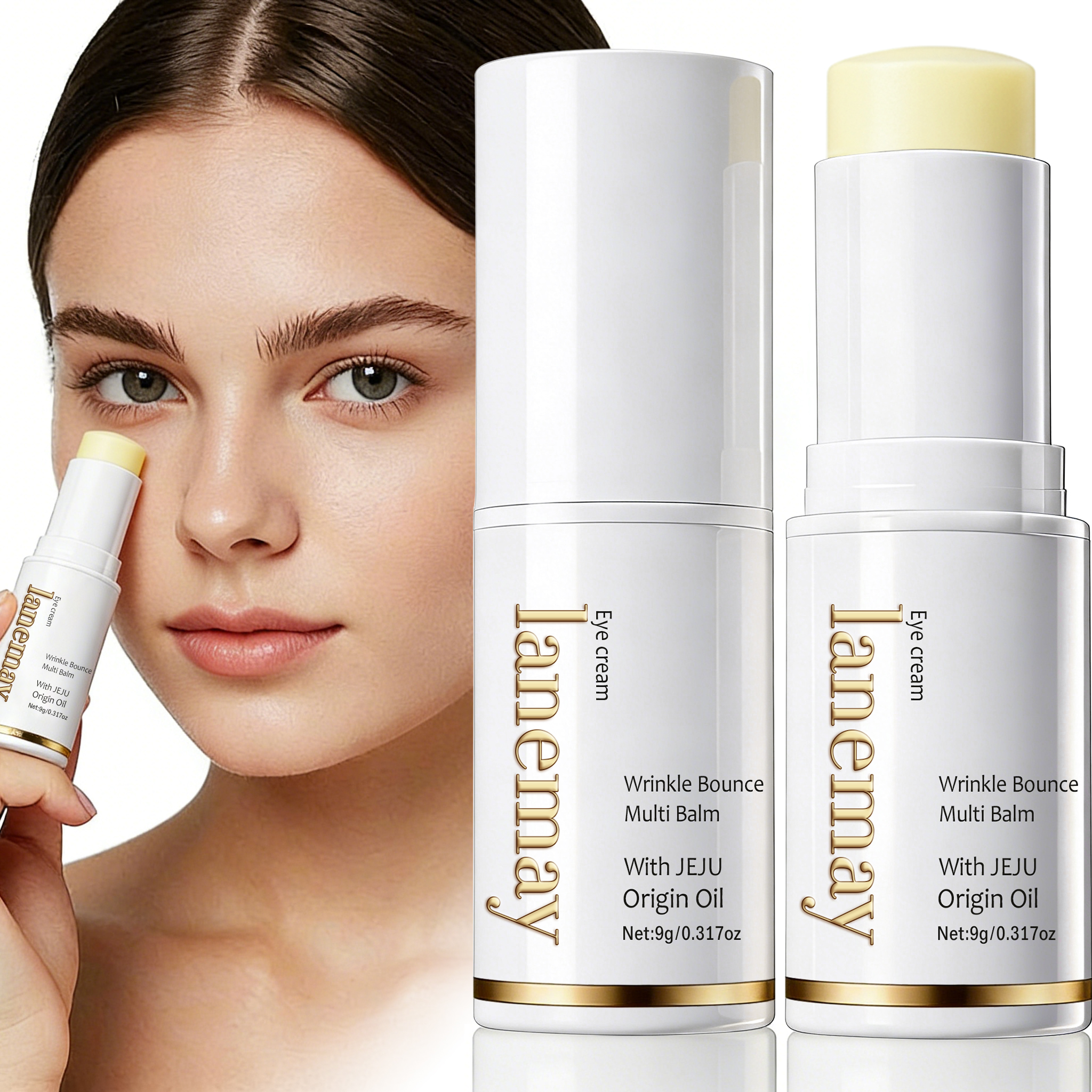 Multi Eye Balm with Salmon Collagen & Jeju Oil | สําหรับ Fine Lines & Puffiness | บํารุงรอบดวงตาให้ค