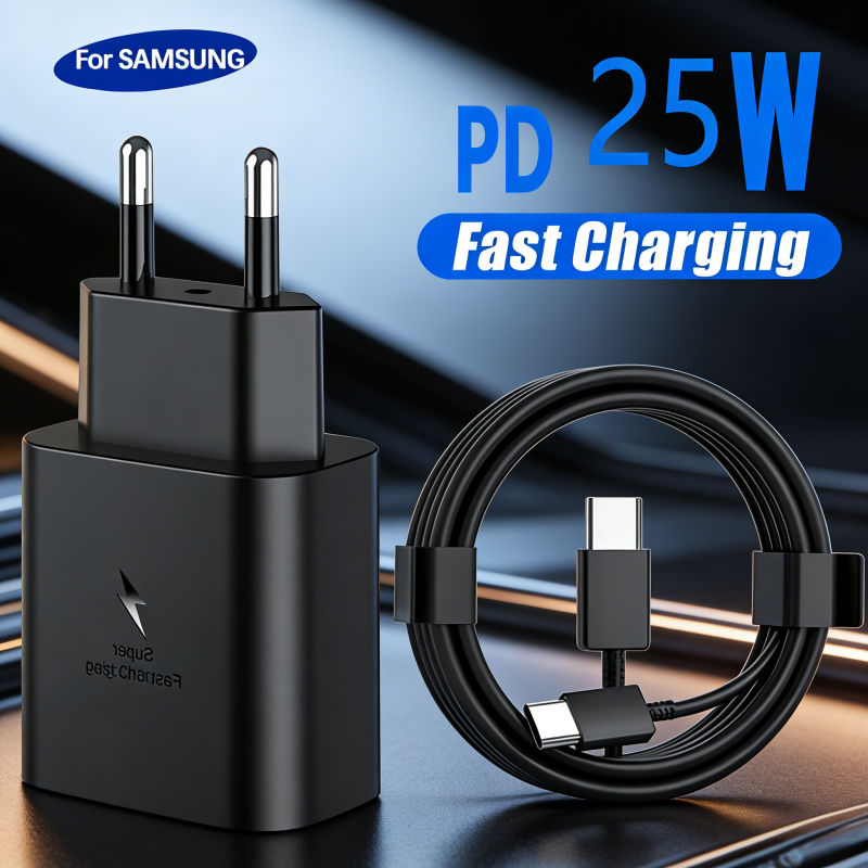 ที่ชาร์จเร็ว PD 25W สําหรับ Samsung S24 S25 S23 Ultra S22 Note 20 10 Plus สาย USB Type C