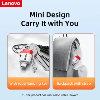 เครื่องอ่านบัตร Lenovo USB 3.2 OTG Type C Micro SD สําหรับสมาร์ทโฟนและแล็ปท็อป เสียบแล้วใช้งานได้เลย