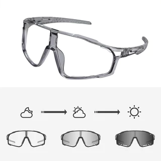 Photochromic Night แว่นตาขับรถ Uv400 แว่นตากีฬากันฝุ่นสําหรับขี่จักรยานวิ่ง F1