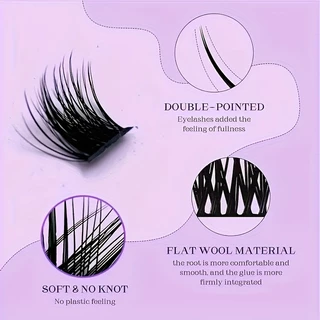 D Curl Faux Mink Lashes 168 ชิ้น 0.07 มม.ธรรมชาติ Wispy Mix 9-16 มม.ปริมาณขนตาสําหรับผู้เริ่มต้น