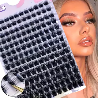 D Curl Faux Mink Lashes 168 ชิ้น 0.07 มม.ธรรมชาติ Wispy Mix 9-16 มม.ปริมาณขนตาสําหรับผู้เริ่มต้น