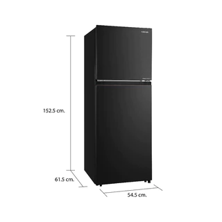 TOSHIBA ตู้เย็น 2 ประตู ความจุ 8.4 คิว ระบบอินเวอร์เตอร์ Inverter ประหยัดไฟ เบอร์ 5 (5 ดาว) รุ่น GR-RT310WE-PMTH