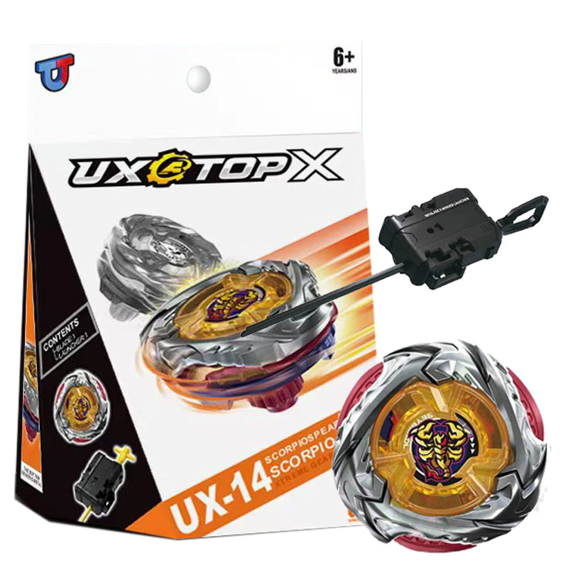 X UX 14 Starter Scorpio Spear 0 70Z Battle Gyro X Launcher UX 14 Spinning Top ของเล่น beyblade mobil