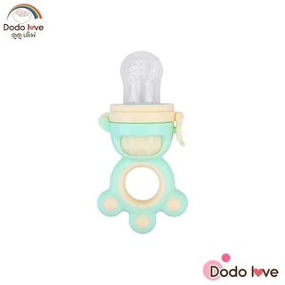 DODOLOVE จุกซิลิโคน ดูดผักผลไม้ สำหรับทารก ปลอดสาร BPA สีเขียว