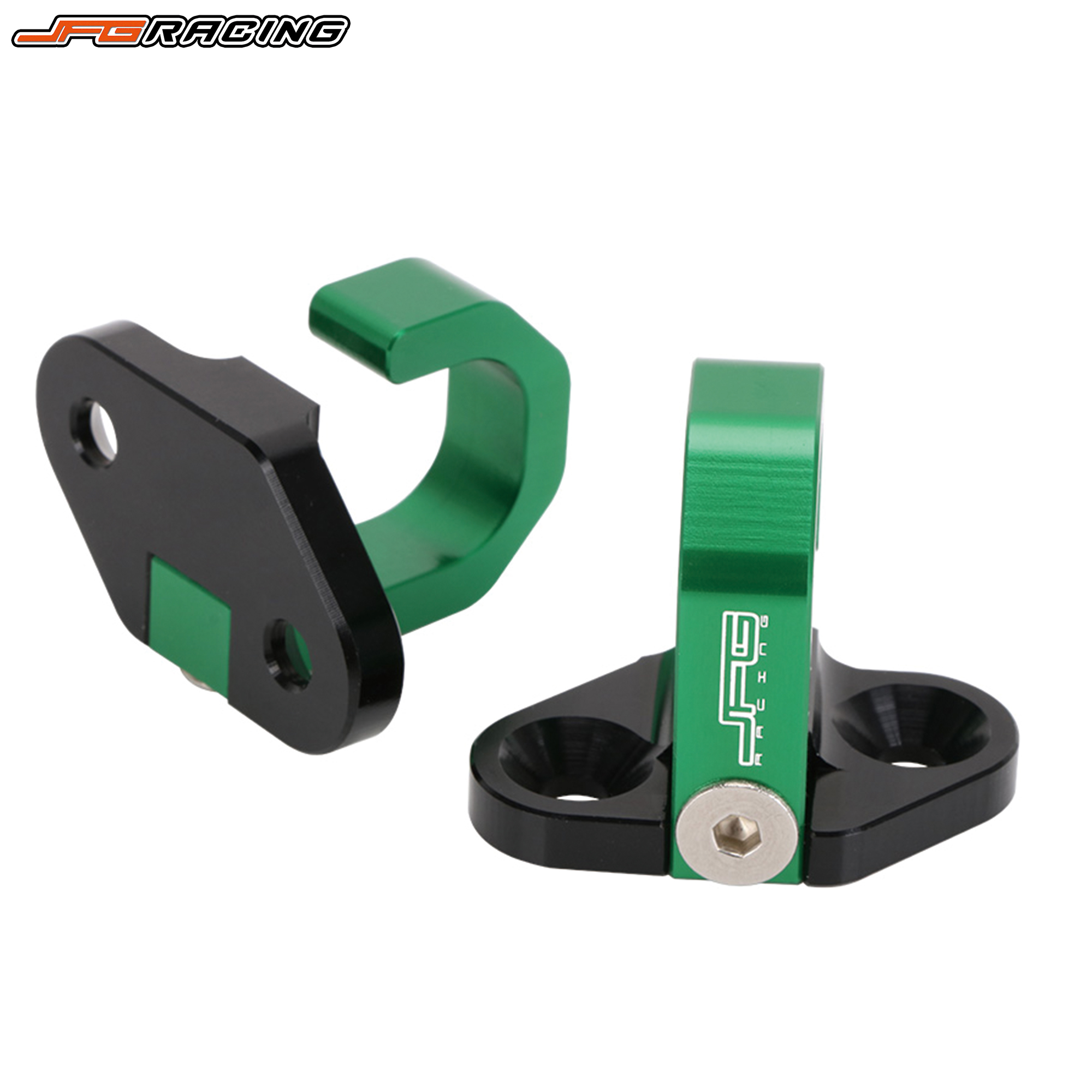 CNC ท่อเบรค Line Holder Clamp สําหรับ Kawasaki KX 80-500 KLX 250 300 650 อุปกรณ์เสริม