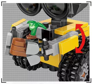 ของเล่นบล็อกตัวต่อ - หุ่นยนต์ WALL-E - ปริศนา 3 มิติ บล็อกขนาดเล็ก