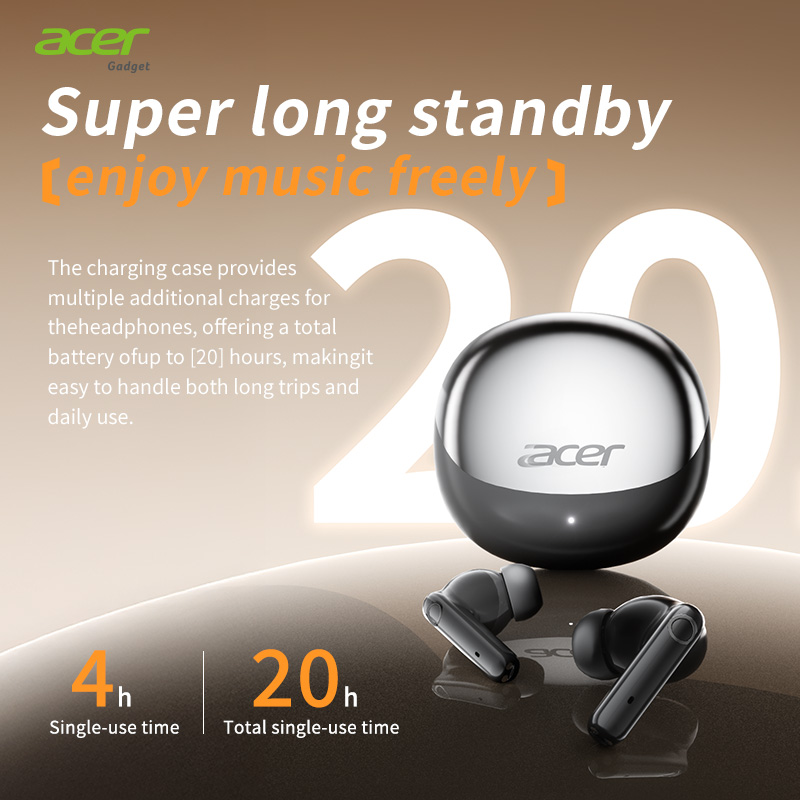 เอเซอร์ OHR546 หูฟังแบบคลิปติดหูไร้สาย กันน้ํา คุณภาพเสียงไฮไฟ บลูทูธ 5.4 เชื่อมต่อได้หลายอุปกรณ์ ใส่สบาย เหมาะสําหรับการออกกําลังกายและวิ่ง ราคา ถูกที่สุด ดีลบีเคเค แกลเลอรีภาพที่ 3