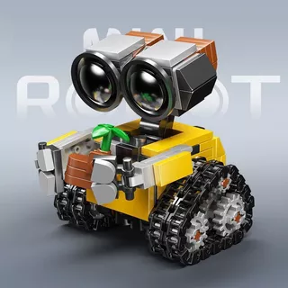 ของเล่นบล็อกตัวต่อ - หุ่นยนต์ WALL-E - ปริศนา 3 มิติ บล็อกขนาดเล็ก