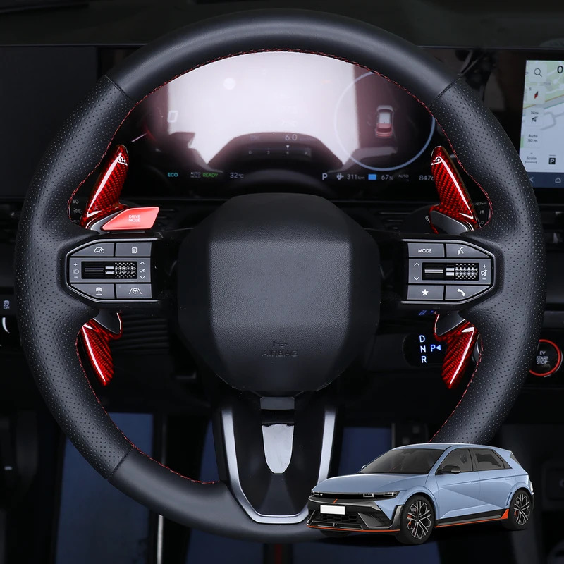 คาร์บอนไฟเบอร์พวงมาลัย Paddle Shifter สําหรับ Hyundai IONIQ 5 N 2024-2025