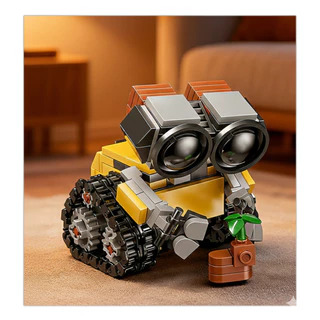 ของเล่นบล็อกตัวต่อ - หุ่นยนต์ WALL-E - ปริศนา 3 มิติ บล็อกขนาดเล็ก