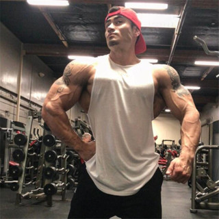 เสื้อกั๊กเทรนนิ่งเพาะกายยิมทรงหลวมธรรมดาสําหรับผู้ชาย| เสื้อ…