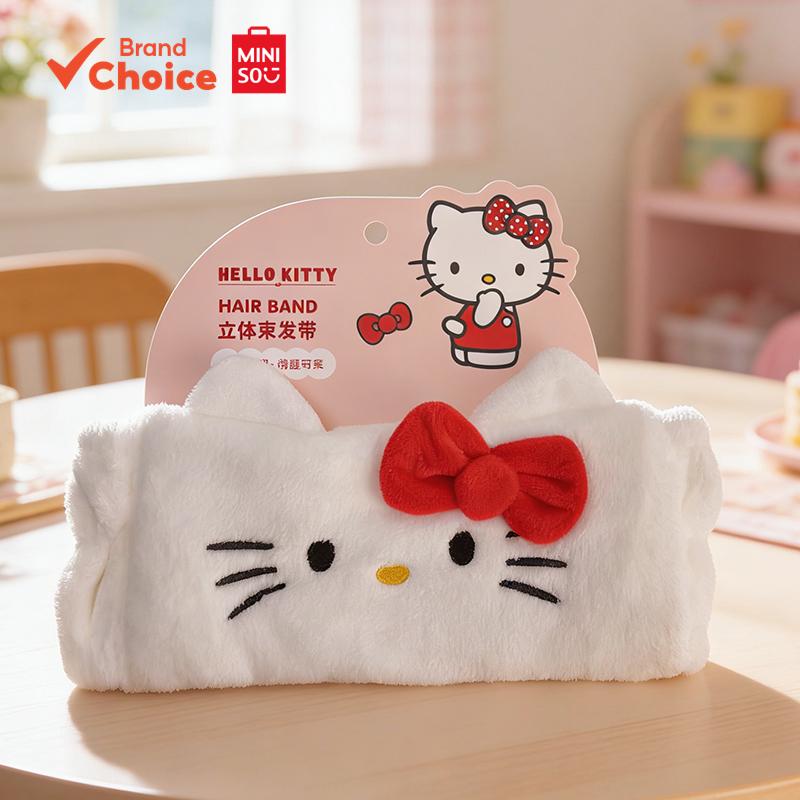 MINISO  ซีรีส์เฮลโลคิตตี้ - ที่คาดผมสามมิติ การ์ตูน และแฟชั่น ขนาด 23ซม. × 2ซม. × 9ซม.