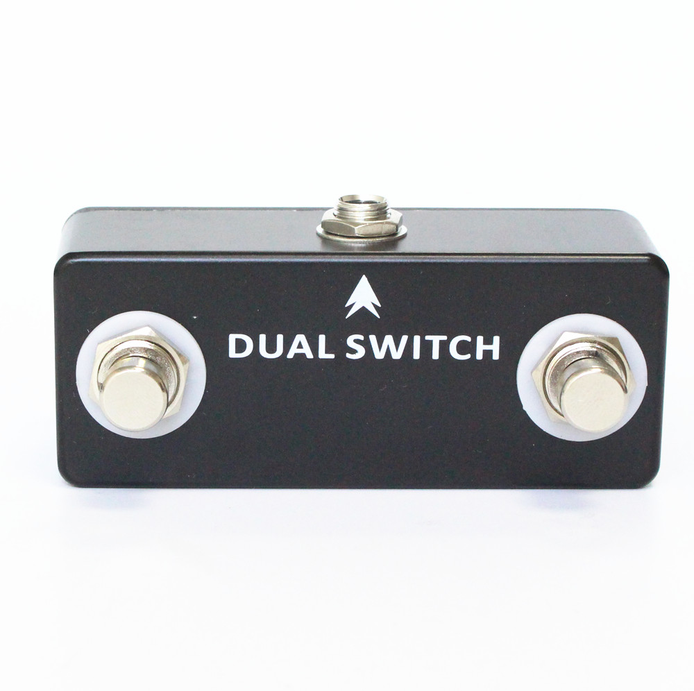 Mosky Dual Switch Guitar Foot Pedal, Full Metal Shell, ปกติเปิดสําหรับ Effect Pedal