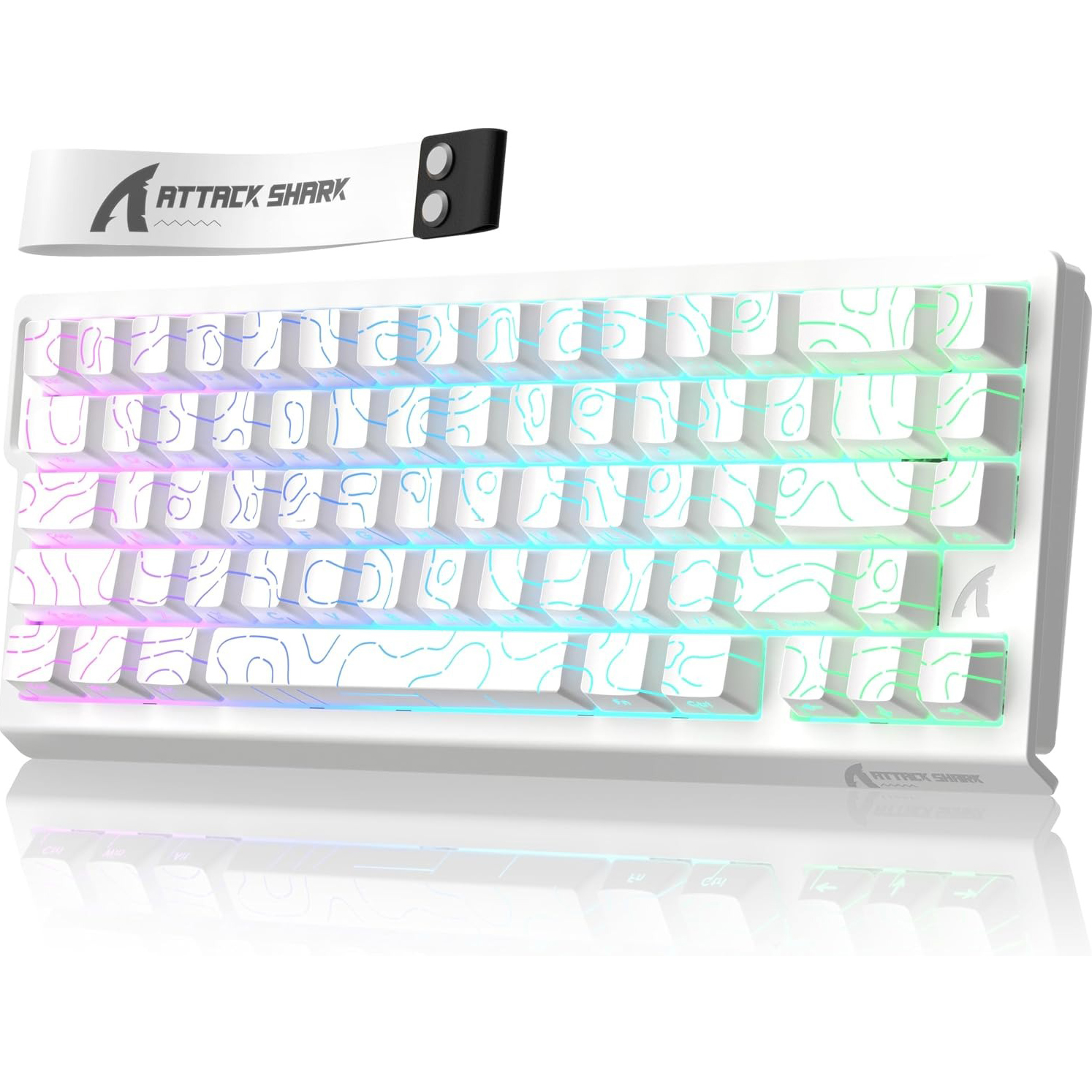 ATTACK SHARK X68HE 8K RGB E-Sports 0.01 มม. RT ความแม่นยําคีย์บอร์ดแม่เหล็ก