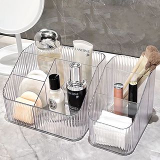 กล่องเก็บของตั้งโต๊ะ กล่องเก็บของอเนกประสงค์ พลาสติกใส แบบหล…