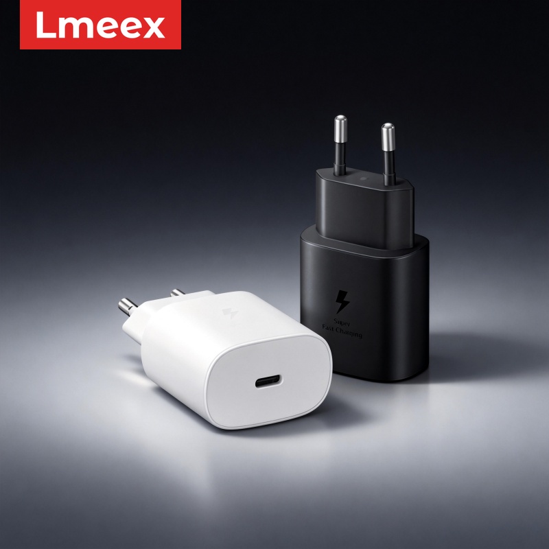 ที่ชาร์จติดผนังแบบปลั๊ก EU 25W PD ชาร์จเร็วพิเศษสําหรับ Samsung Galaxy S25 S23 Ultra S22 Plus S21 Ul