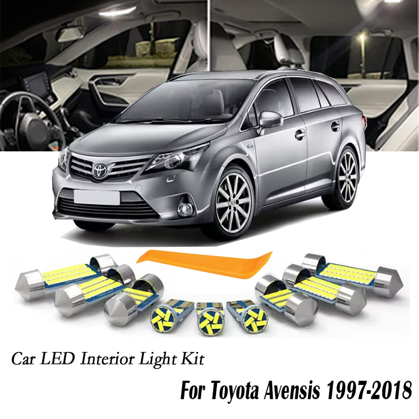 Canbus LED ชุดไฟภายในสําหรับ Toyota Avensis T22 T25 T27 1997-2018 หลอดไฟอ่านหนังสือ