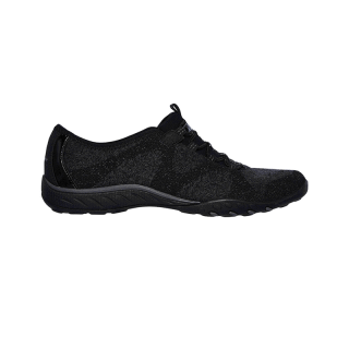Skechers สเก็ตเชอร์ส รองเท้าผู้หญิง Women Active Breathe-Easy Opportuknity Shoes - 23855-BLK Air-Cooled Memory Foam Bio-Dri, Comfort Foam Heel Cushion, Engineered Knit, Machine Washable, Relaxed Fit