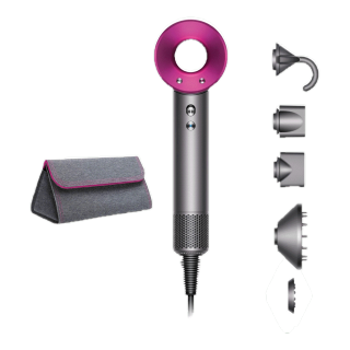 Dyson Supersonic™ Hair Dryer HD08 (Iron/Fuchsia) with Woven bag ไดร์เป่าผม ไดสัน สีชมพู