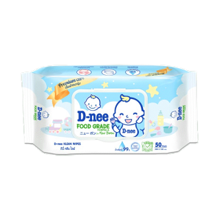 Dnee ดีนี่ เพียว คลีน ไวพ์ 50 แผ่น